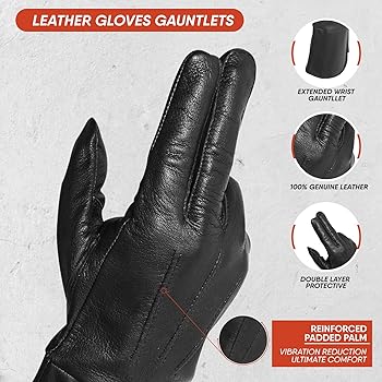 Amazon.com: M&H Since 1978 Leather Gloves - Men's Leather